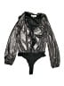 Assorted Brands 100% Polyester Black Bodysuit Size S - photo 1