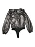 Assorted Brands 100% Polyester Black Bodysuit Size S - photo 2