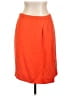 J.Crew 100% Polyester Solid Orange Formal Skirt Size 10 - photo 1