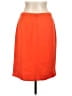 J.Crew 100% Polyester Solid Orange Formal Skirt Size 10 - photo 2