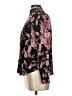 Lucky Brand Floral Black Long Sleeve Blouse Size S - photo 5
