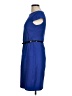 AB Studio Solid Blue Casual Dress Size 8 - photo 5