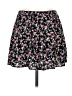 Lush 100% Rayon Floral Black Casual Skirt Size M - photo 2
