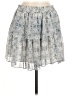 Drew 100% Polyester Solid Floral Blue Casual Skirt Size M - photo 1