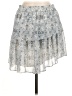 Drew 100% Polyester Solid Floral Blue Casual Skirt Size M - photo 2