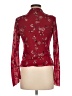 Assorted Brands Floral Burgundy Long Sleeve Blouse Size M - photo 2
