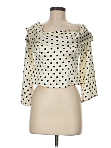 Reformation 3/4 Sleeve Silk Top (view 1)