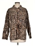 Pol 100% Cotton Animal Print Brown Jacket Size S - photo 1