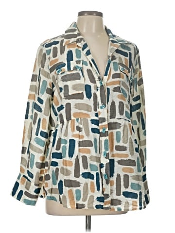 MULTIPLES Long Sleeve Blouse (view 1)