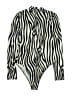 Shein Stripes Ivory Bodysuit Size M - photo 1