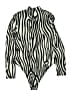 Shein Stripes Ivory Bodysuit Size M - photo 2