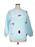 Weatherproof Hearts Blue Pullover Sweater Size XL (estimated) - photo 1