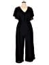 Shein Curve 100% Polyester Solid Black Jumpsuit Size 0X - photo 1