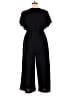 Shein Curve 100% Polyester Solid Black Jumpsuit Size 0X - photo 2