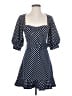 Hutch Polka Dots Blue Casual Dress Size 0 - photo 1