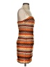 TCEC Argyle Orange Cocktail Dress Size S - photo 4