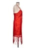 Bebe 100% Polyester Red Cocktail Dress Size L - photo 4