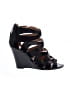 Nine West 100% Leather Black Heels Size 9 1/2 - photo 1