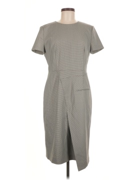 slim fit dress slacks Boss Dironah Virgin Wool Sheath Dress in Charcoal at Nordstrom, Size 0 main image 0