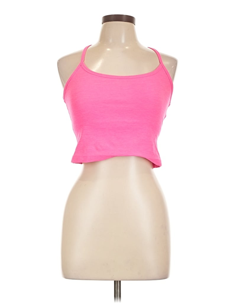 Pre-owned Beyond Yoga Tank Top Gray Halter Neckline Tops