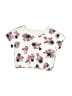 Carter's 100% Cotton Floral Ivory Short Sleeve Top 0-3 MO / 3 MO - photo 1