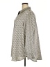Lane Bryant 100% Polyester Houndstooth Silver 3/4 Sleeve Blouse Size 26 waist - photo 5