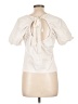 J.Crew Ivory Short Sleeve Blouse Size L - photo 2