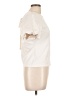 J.Crew Ivory Short Sleeve Blouse Size L - photo 4