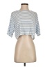 FRAME 100% Linen Blue Short Sleeve Top Size S - photo 1