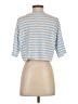 FRAME 100% Linen Blue Short Sleeve Top Size S - photo 2