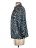 Ann Mashburn 100% Polyester Animal Print Blue Long Sleeve Blouse Size XS - photo 5