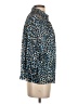 Ann Mashburn 100% Polyester Animal Print Blue Long Sleeve Blouse Size XS - photo 4