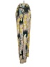 Le Superbe 100% Polyester Tropical Yellow Casual Pants Size 0 - photo 4