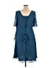 Unbranded 100% Polyester Solid Blue Casual Dress Size 16 - photo 2