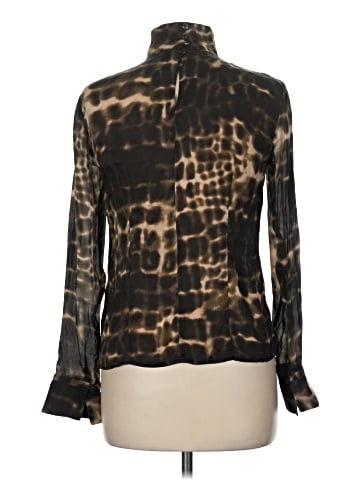 Per Se By Carlisle Long Sleeve Silk Top (view 2)