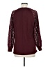 MIHOLL Burgundy Long Sleeve Blouse Size M - photo 2