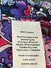 Talbots 100% Cotton Paisley Purple Long Sleeve Blouse Size L - photo 7