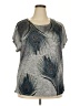 Lavish Gray Short Sleeve Top Size 3XL - photo 1