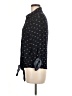 Love Notes 100% Rayon Print Black Long Sleeve Blouse Size M - photo 5