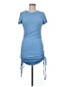Shein Solid Blue Casual Dress Size 6 - photo 1
