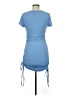 Shein Solid Blue Casual Dress Size 6 - photo 2