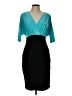 B. Smart Color Block Teal Cocktail Dress Size 10 - photo 1