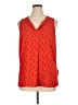 Vince Camuto Floral Graphic Red Sleeveless Blouse Size 1X - photo 1