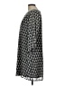 H&M 100% Polyester Chevron-herringbone Black Casual Dress Size 12 - photo 5