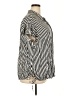 DR2 100% Rayon Stripes Black Short Sleeve Blouse Size 3X - photo 4