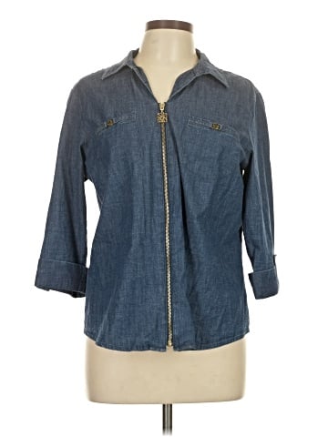 Anne Klein 3/4 Sleeve Button-Down Shirt (view 1)
