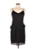 Collective Concepts 100% Polyester Solid Black Cocktail Dress Size M - photo 1