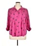 Kim Rogers Hearts Pink 3/4 Sleeve Blouse Size XL - photo 1