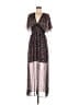 Max Studio 100% Polyester Paisley Black Teal Casual Dress Size M - photo 1