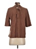 Current Air Brown Short Sleeve Blouse Size S - photo 2